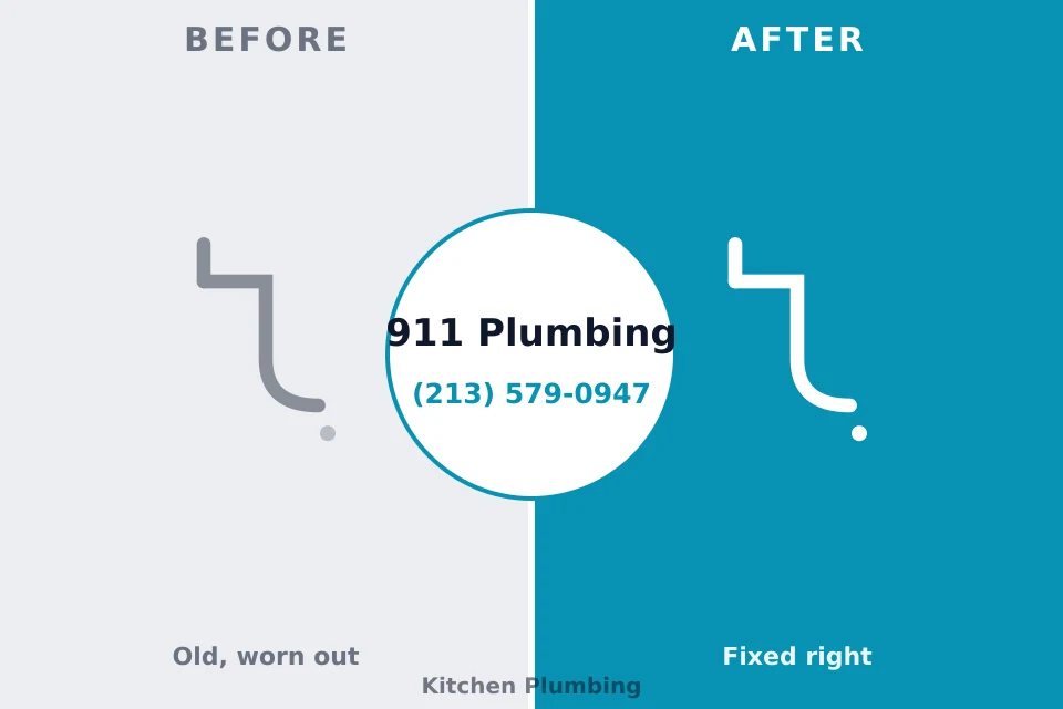 Before and after: plumbing company Staples, CT